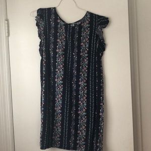 Old Navy, Navy Blue Floral Dress